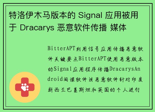 特洛伊木马版本的 Signal 应用被用于 Dracarys 恶意软件传播 媒体